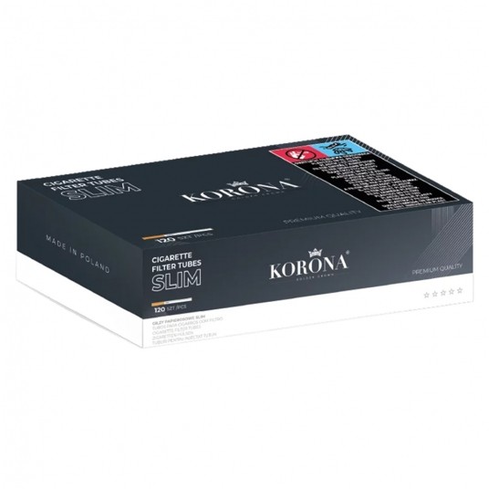 Gilza papierosowa Korona Slim 120 szt. -zdjęcie numer 1