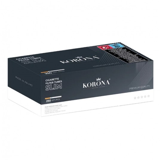 Gilza papierosowa Korona Slim 250 szt. -zdjęcie numer 1