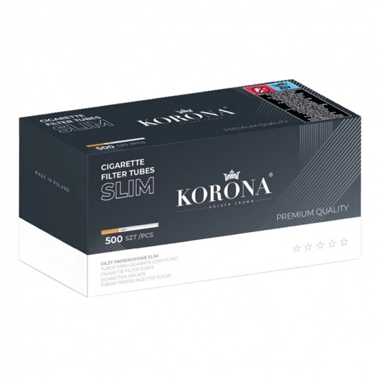 Gilza papierosowa Korona Slim 500 szt. -zdjęcie numer 1