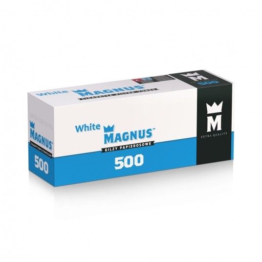 Gilza papierosowa Magnus White 500 szt. -zdjęcie numer 1