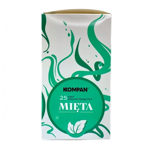 Karta Aromatyzująca KOMPAN Mięta 25szt. -zdjęcie numer 1