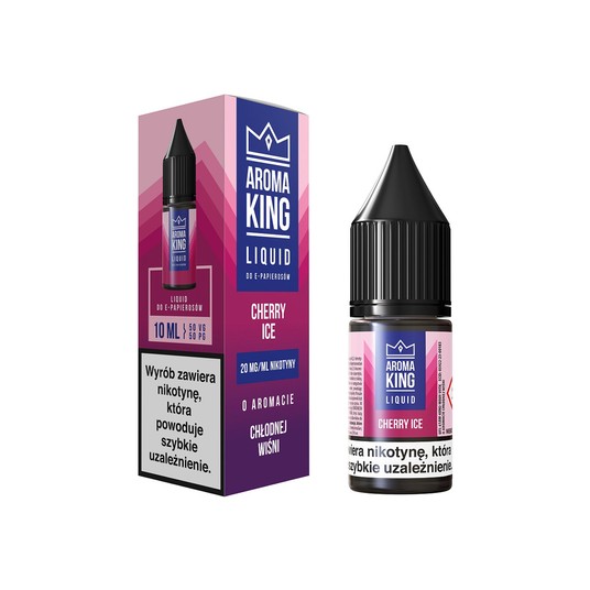 Liquid Aroma King Salt 10ml Cherry Ice -zdjęcie numer 1