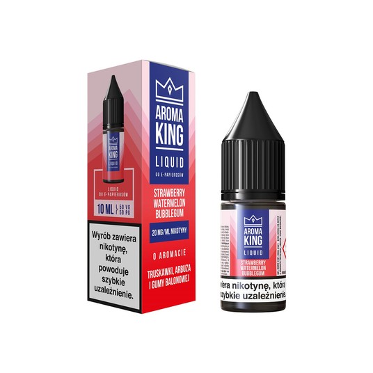 Liquid Aroma King Salt 10ml Strawb Water Bubblegum -zdjęcie numer 1