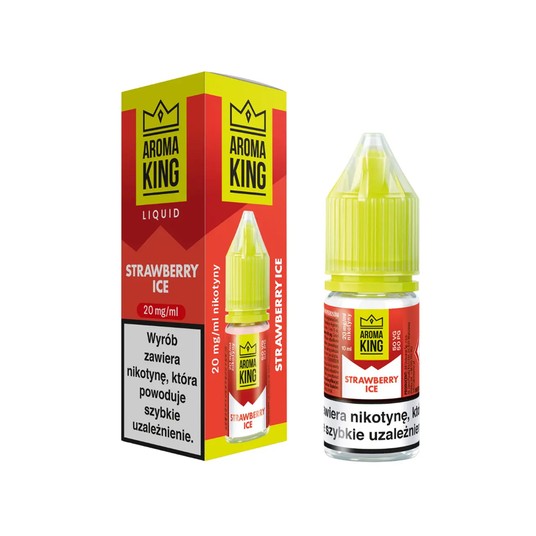 Liquid Aroma King Salt 10ml Strawberry Ice -zdjęcie numer 1