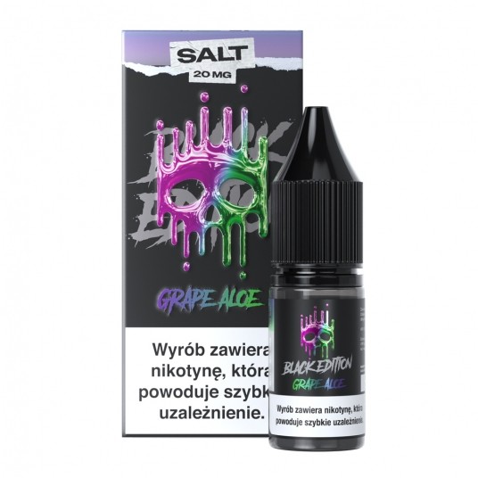Liquid Dark Line Black Salt 10ml Grape Aloe -zdjęcie numer 1