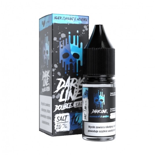 Liquid Dark Line Double Salt 10ml Blackcurrant Men -zdjęcie numer 1