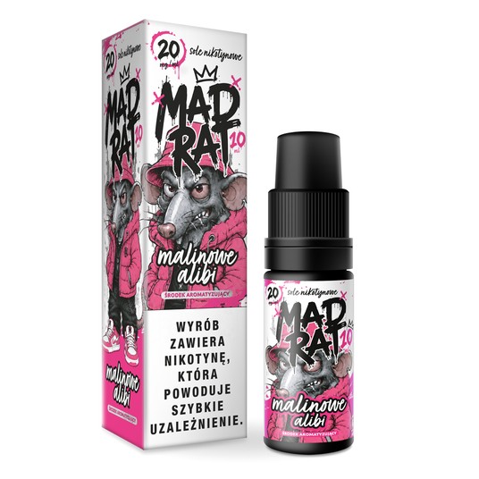 Liquid MadRat 10ml Malinowe Alibi 20mg -zdjęcie numer 1