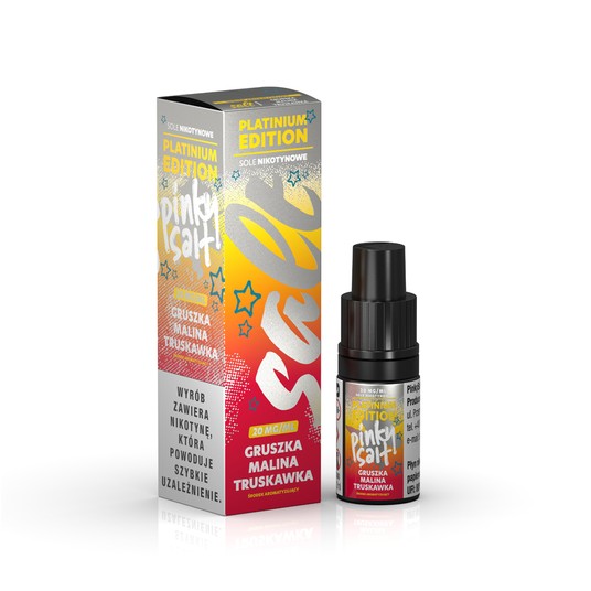 Liquid Platinium Salt 10ml Gruszka Malina Truskawk -zdjęcie numer 1