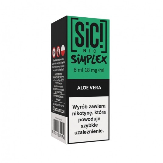 Liquid SiC! NIC 8ml Aloe Vera 18mg -zdjęcie numer 1