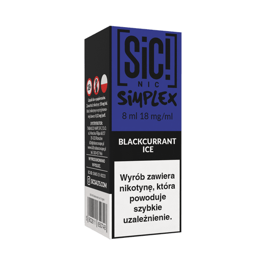 Liquid SIC! NIC 8ml Blackcurrant Ice 18mg -zdjęcie numer 1