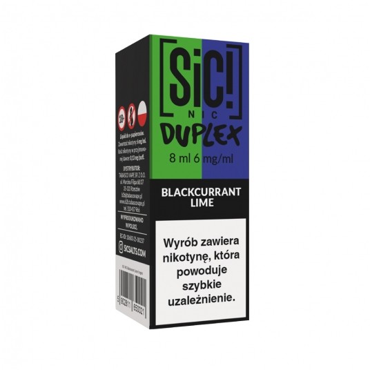 Liquid SiC! NIC 8ml Blackcurrant Lime 6mg -zdjęcie numer 1
