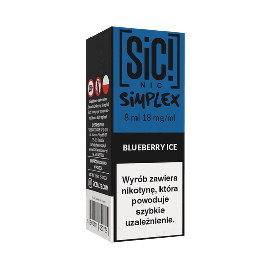 Liquid SIC! NIC 8ml Blueberry Ice 18mg -zdjęcie numer 1