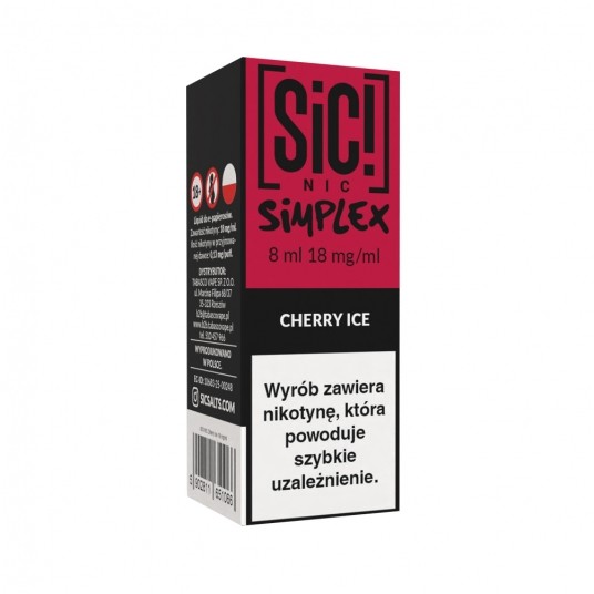 Liquid SiC! NIC 8ml Cherry Ice 18mg -zdjęcie numer 1