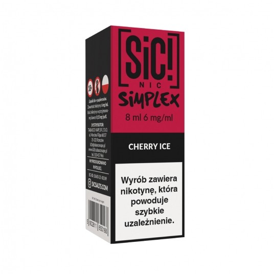 Liquid SiC! NIC 8ml Cherry Ice 6mg -zdjęcie numer 1