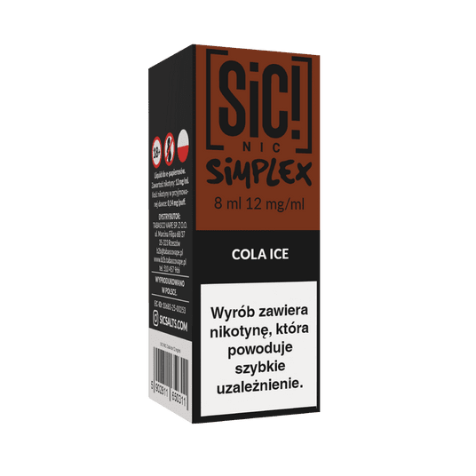 Liquid SIC! NIC 8ml Cola Ice 12mg -zdjęcie numer 1