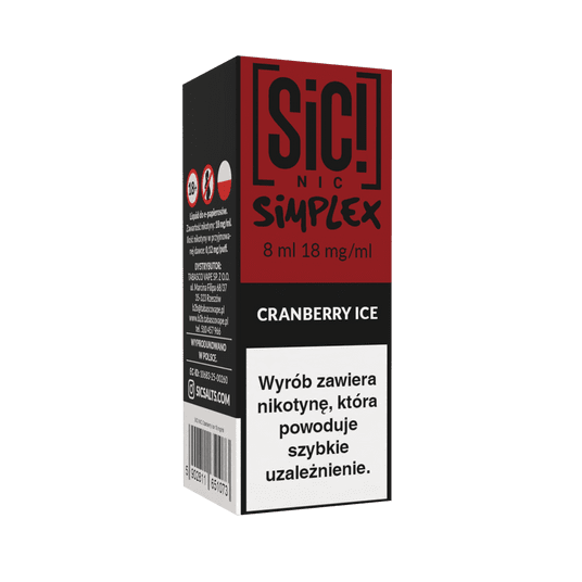 Liquid SIC! NIC 8ml Cranberry Ice 18mg -zdjęcie numer 1