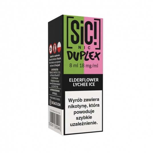 Liquid SiC! NIC 8ml Elderflower Lychee 18mg -zdjęcie numer 1