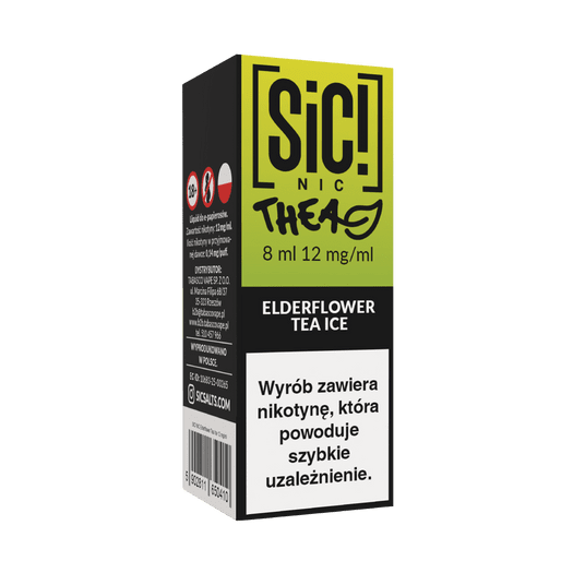 Liquid SIC! NIC 8ml Elderflower Tea Ice 12mg -zdjęcie numer 1