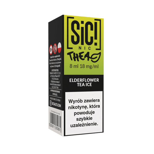 Liquid SIC! NIC 8ml Elderflower Tea Ice 18mg -zdjęcie numer 1