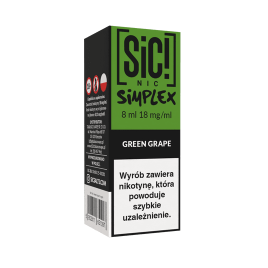 Liquid SIC! NIC 8ml Green Grape 18mg -zdjęcie numer 1