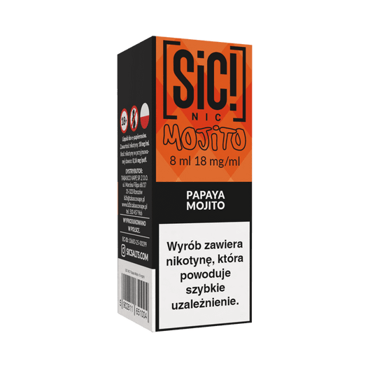 Liquid SIC! NIC 8ml Papaya Mojito 18mg -zdjęcie numer 1