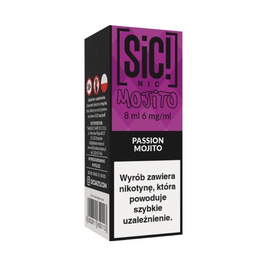 Liquid SiC! NIC 8ml Passion Mojito 6mg -zdjęcie numer 1