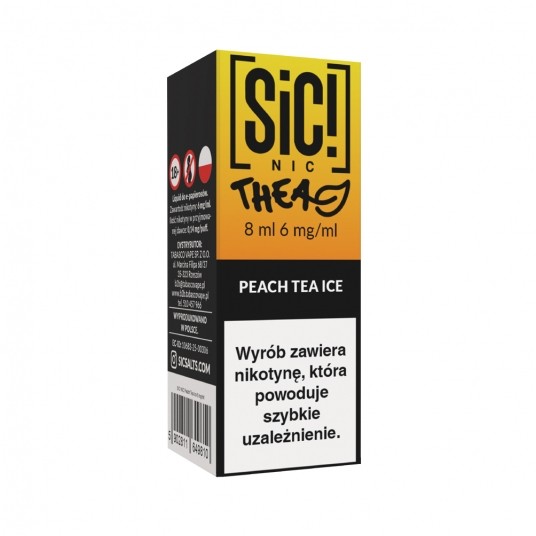 Liquid SiC! NIC 8ml Peach Tea Ice 6mg -zdjęcie numer 1