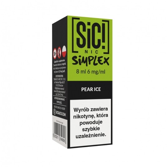 Liquid SiC! NIC 8ml Pear Ice 6mg -zdjęcie numer 1