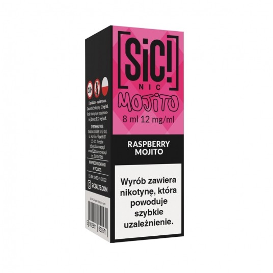 Liquid SiC! NIC 8ml Raspberry Mojito 12mg -zdjęcie numer 1