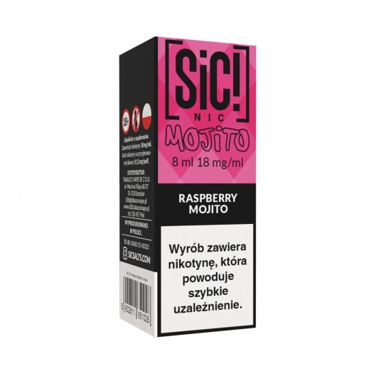 Liquid SiC! NIC 8ml Raspberry Mojito 18mg -zdjęcie numer 1