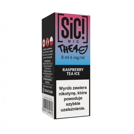 Liquid SiC! NIC 8ml Raspberry Tea Ice 6mg -zdjęcie numer 1