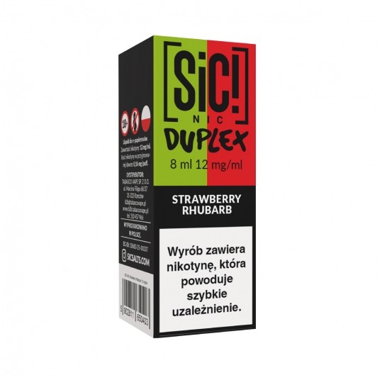 Liquid SiC! NIC 8ml Strawberry Rhubarb 12mg -zdjęcie numer 1