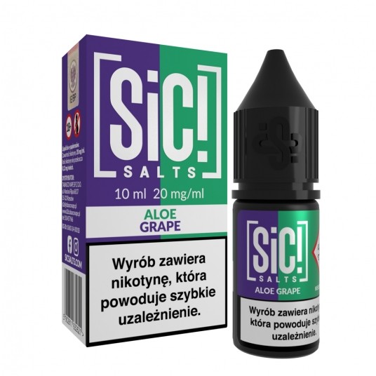 Liquid SiC! Salts 10ml Aloe Grape 20mg -zdjęcie numer 1