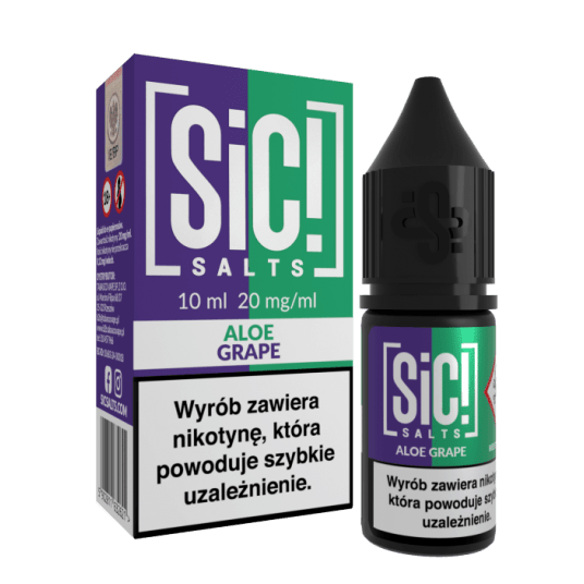 Liquid SiC! Salts 10ml Aloe Grape 20mg -zdjęcie numer 1