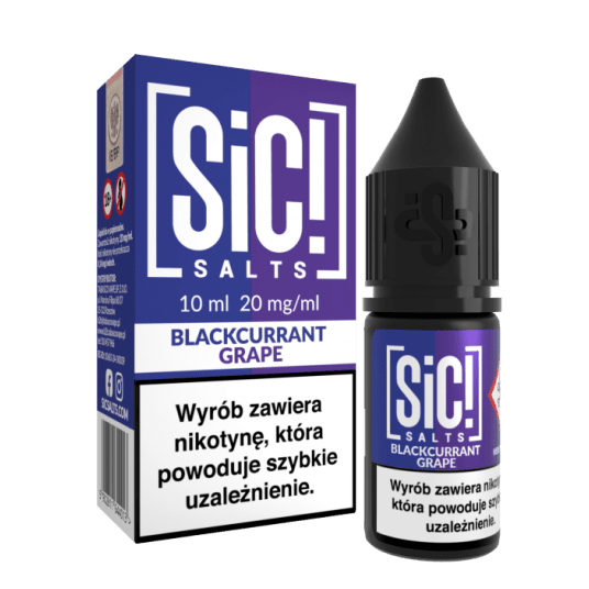 Liquid SiC! Salts 10ml Blackcurrant Grape 20mg -zdjęcie numer 1
