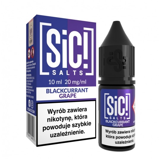Liquid SiC! Salts 10ml Blackcurrant Grape 20mg -zdjęcie numer 1