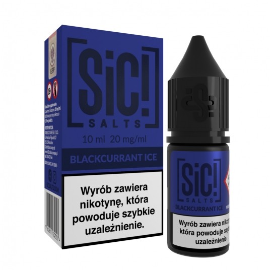 Liquid SiC! Salts 10ml Blackcurrant Ice 20mg -zdjęcie numer 1