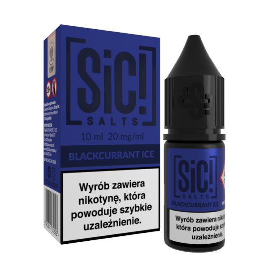 Liquid SiC! Salts 10ml Blackcurrant Ice 20mg -zdjęcie numer 1