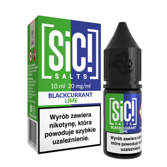 Liquid SiC! Salts 10ml Blackcurrant Lime 20mg -zdjęcie numer 1