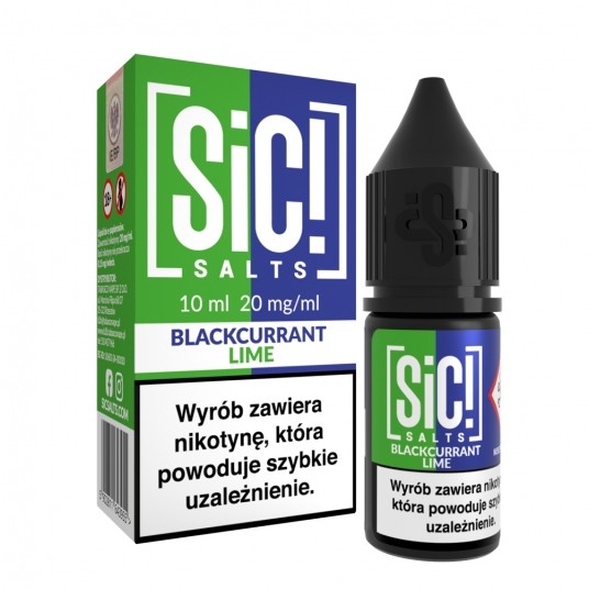 Liquid SiC! Salts 10ml Blackcurrant Lime 20mg -zdjęcie numer 1