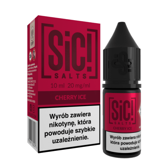 Liquid SiC! Salts 10ml Cherry Ice 20mg -zdjęcie numer 1