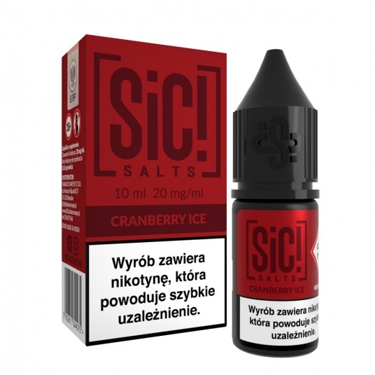 Liquid SiC! Salts 10ml Cranberry Ice 20mg -zdjęcie numer 1