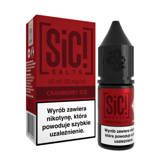 Liquid SiC! Salts 10ml Cranberry Ice 20mg -zdjęcie numer 1
