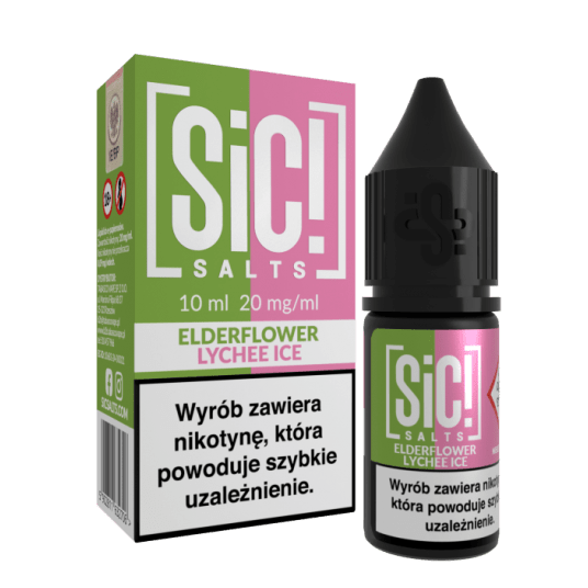 Liquid SiC! Salts 10ml Elderflower Lychee Ice 20mg -zdjęcie numer 1