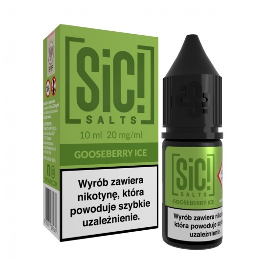Liquid SiC! Salts 10ml Gooseberry Ice 20mg -zdjęcie numer 1