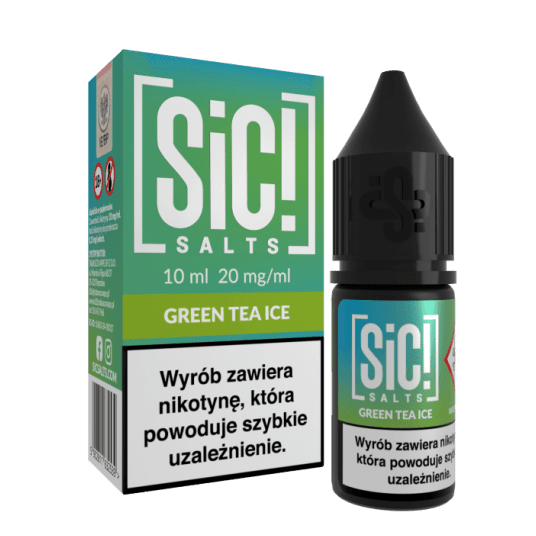 Liquid SiC! Salts 10ml Green Tea Ice 20mg -zdjęcie numer 1