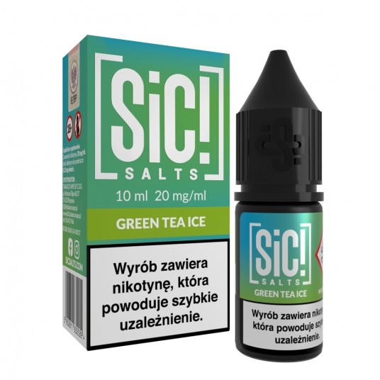 Liquid SiC! Salts 10ml Green Tea Ice 20mg -zdjęcie numer 1