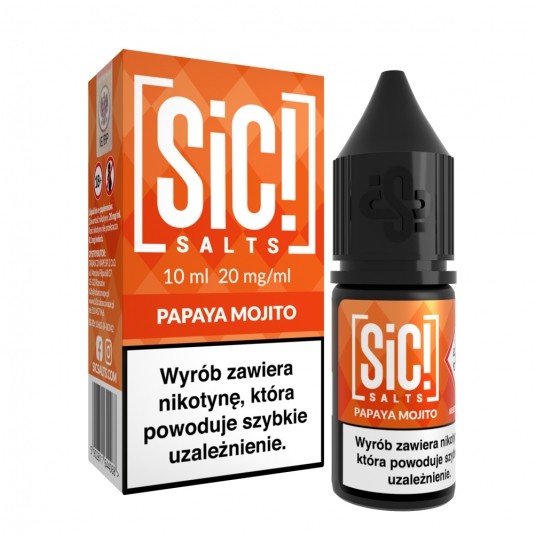 Liquid SiC! Salts 10ml Papaya Mojito 20mg -zdjęcie numer 1