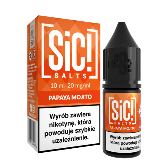Liquid SiC! Salts 10ml Papaya Mojito 20mg -zdjęcie numer 1