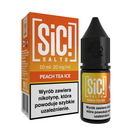 Liquid SiC! Salts 10ml Peach Tea Ice 20mg -zdjęcie numer 1